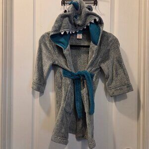 Cat & Jack Dinosaur Hooded Toddler Bathrobe 4T/5T